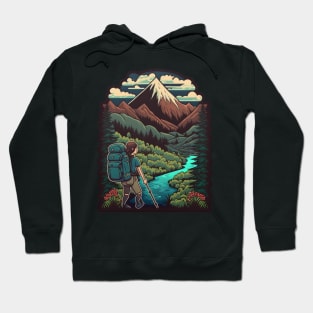 Hiking Cartoon Design - Buy and Plant a Tree Hoodie